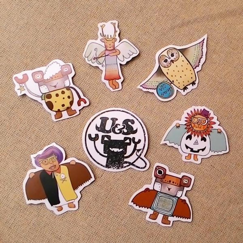 Happy Halloween Halloween [7] sticker set - Stickers - Paper Multicolor
