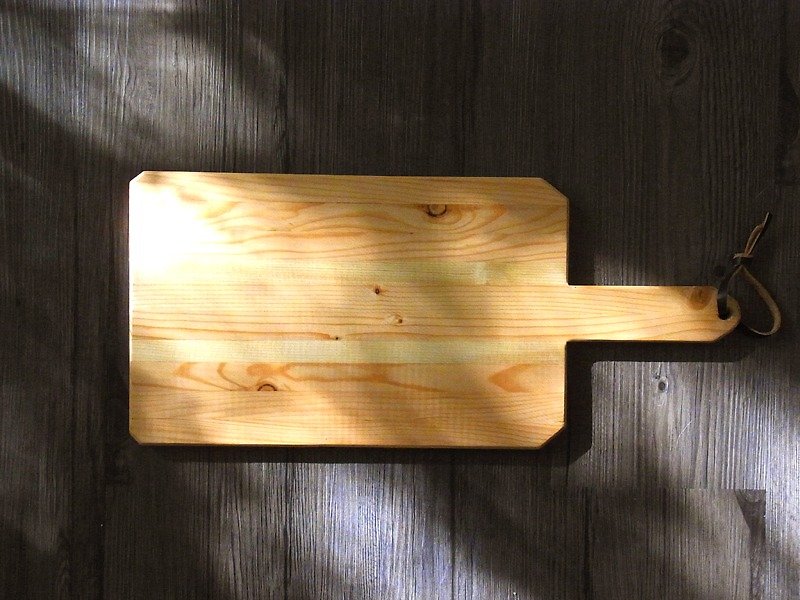 手作  實木砧板 麵包板 點心盤 隔熱墊 (花旗松拼接) - 小碟/醬油碟 - 木頭 咖啡色