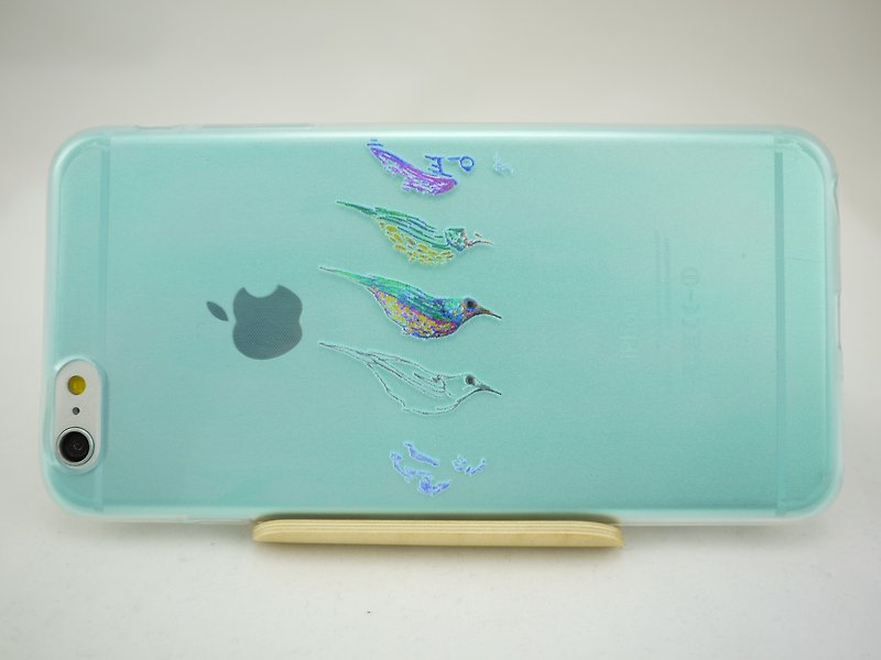 Painted love series - evolution - bamboo Xuan "iPhone / Samsung / HTC / LG / Sony / millet" TPU phone Case - เคส/ซองมือถือ - ซิลิคอน สีน้ำเงิน