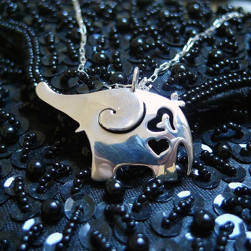 Dielian Xinxin Zojirushi (sterling silver pendant necklace), handmade poem healing jewelry, love yourself and be happy! - สร้อยคอ - เงินแท้ 