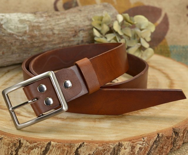 thick brown belt