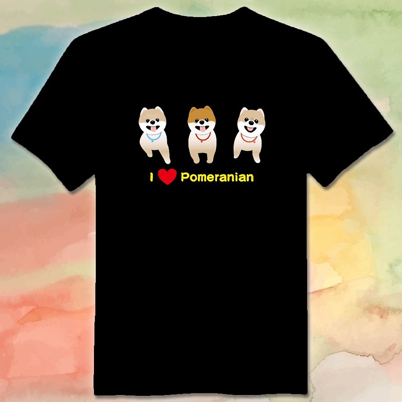 Hiromi T-shirts Pomeranian T-shirt - อื่นๆ - ผ้าฝ้าย/ผ้าลินิน 