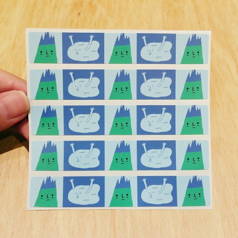 膠帶貼紙 / 小山小湖款 - Stickers - Paper Blue