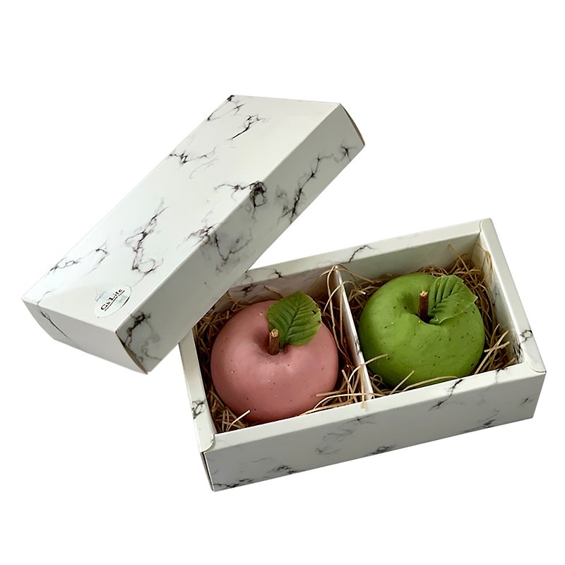 Fresh fruit kneaded in gift box for 2 pieces─Ping An An - Body Wash - Plants & Flowers Pink