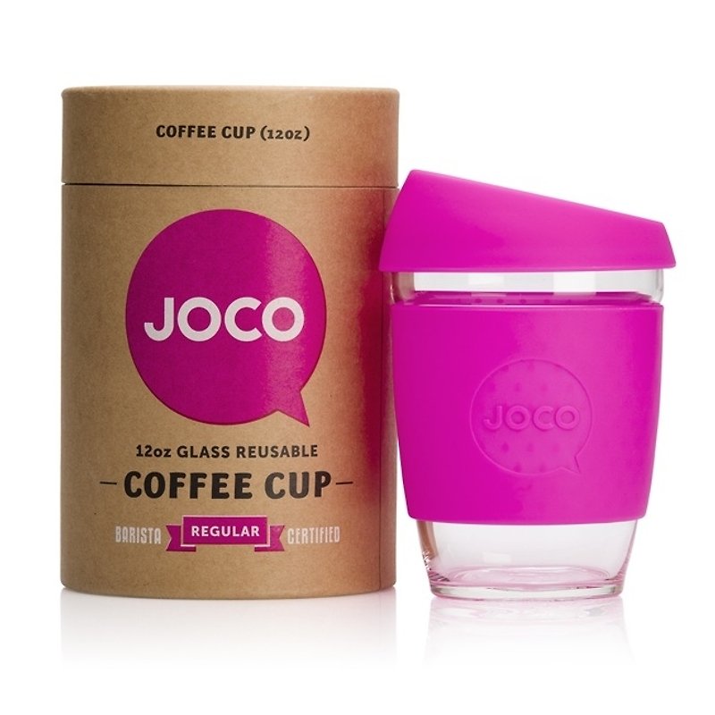 JOCO - City Walker Cup 12oz (Pink) - Tri-fold to clear - Mugs - Glass 
