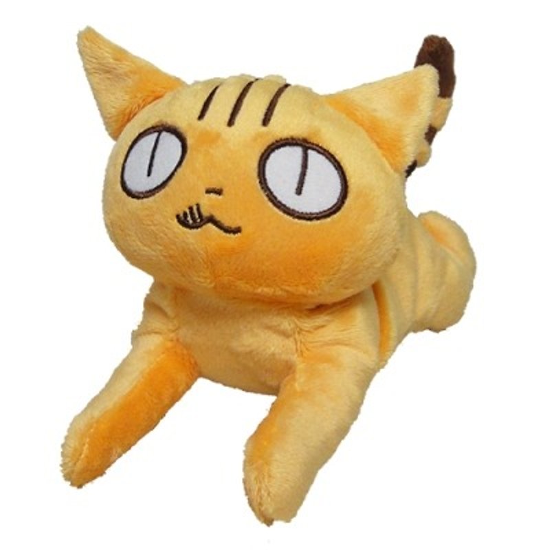 Kuruneko, Japanese Anime anime cat 21cm fluff rolling doll _Poko KK1409501 - Stuffed Dolls & Figurines - Cotton & Hemp Yellow