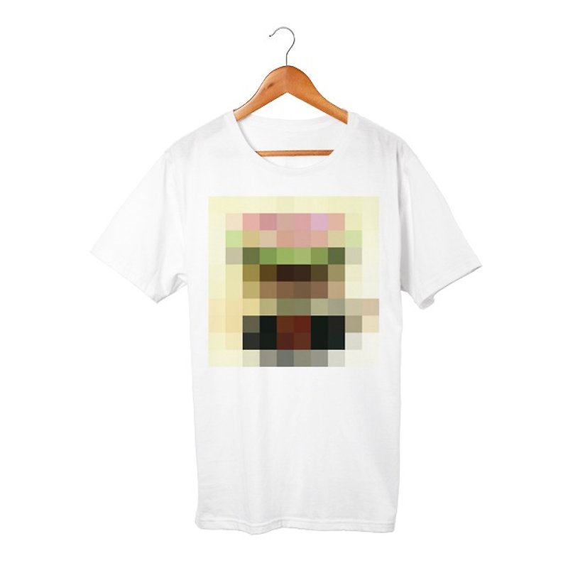 Mosaic T-shirt - 中性衛衣/T 恤 - 棉．麻 白色