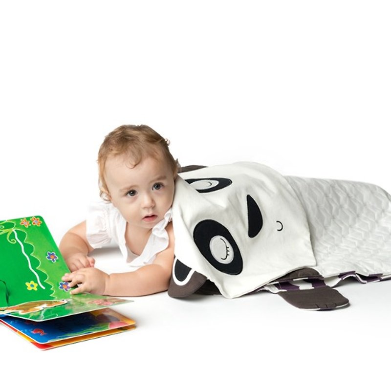 Singapore PERIPOP 3 in ONE multifunctional baby panda blanket - Baby Gift Sets - Cotton & Hemp Black