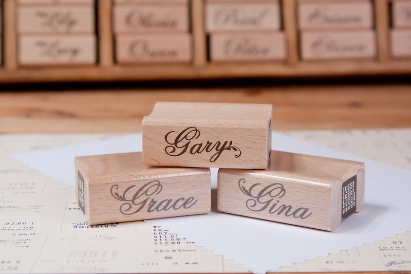 According to your name English name seal-G - Stamps & Stamp Pads - Wood 