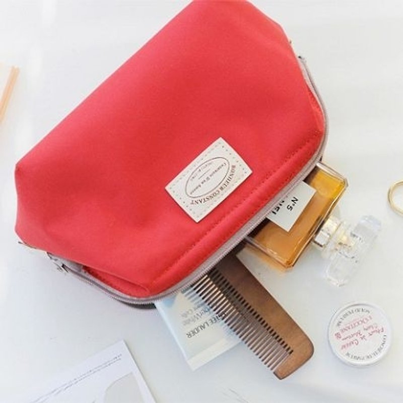Dessin x Iconic- good time good storage cosmetic V2- Fei Hung, ICO80466 - Toiletry Bags & Pouches - Other Materials Red