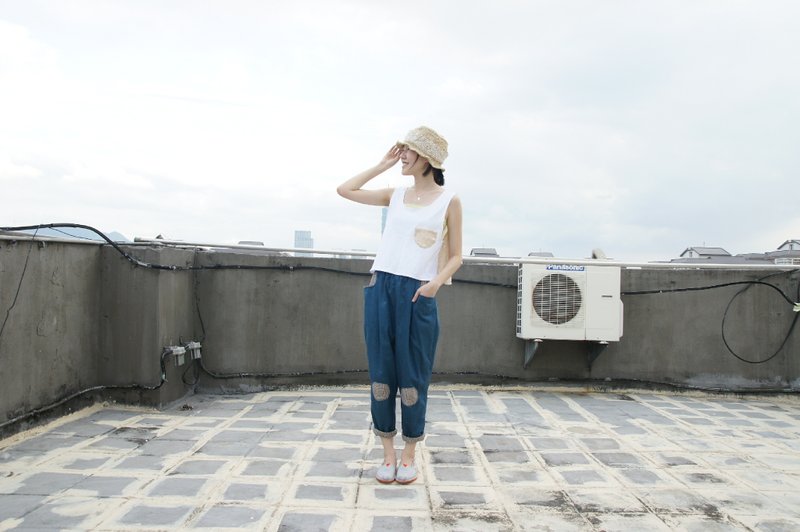 ～～背心小罩衫～～(最後一件) - Women's T-Shirts - Other Materials White