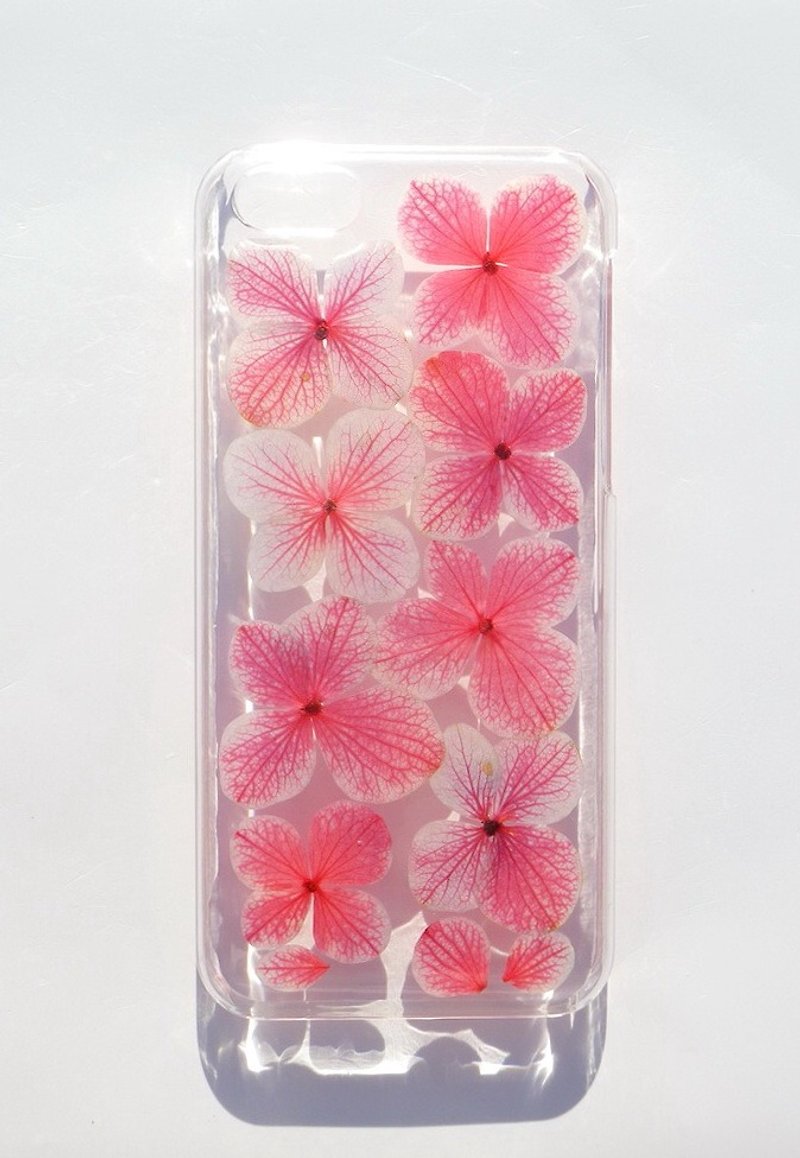 Anny's workshop hand-made Yahua phone protective shell, hydrangea series - เคส/ซองมือถือ - พลาสติก สีแดง