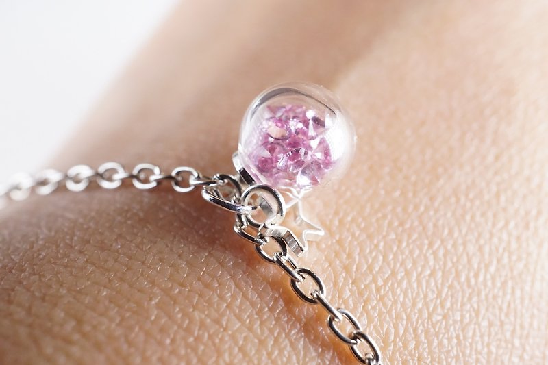Hand Mini crystal ball bracelet works - Bracelets - Glass 
