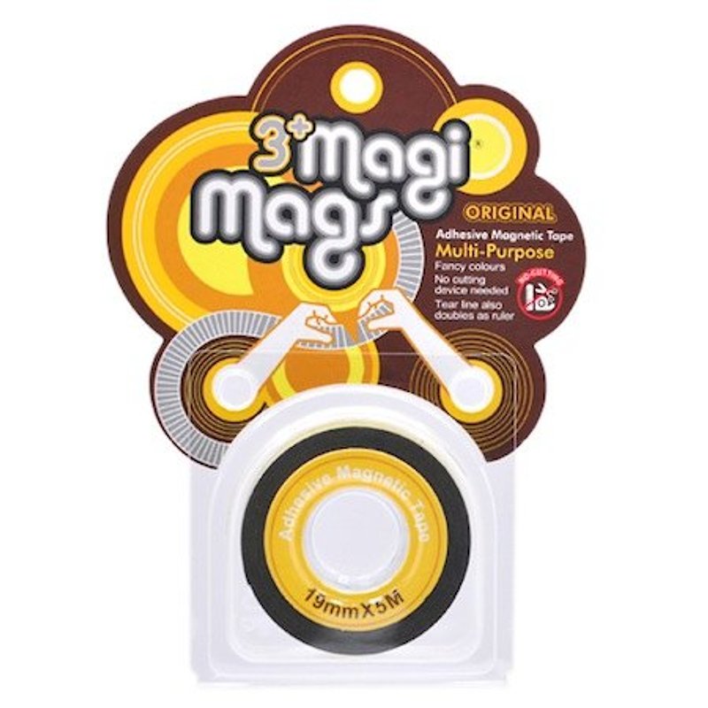 3+ MagiMags Magnetic Tape 　　　19mm x 5M Neon.Yellow - อื่นๆ - วัสดุอื่นๆ สีเหลือง