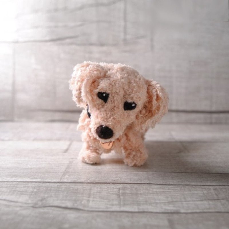 12 ~ 15cm pet fonders [feiwa Fei baby hand] sausage dog pet doll (welcome to build your dog) - ตุ๊กตา - วัสดุอื่นๆ สีทอง