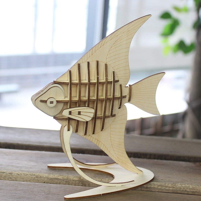 Jigzle 3D puzzle series | Wooden ornamental fish puzzle | Super healing souvenir - Puzzles - Wood 