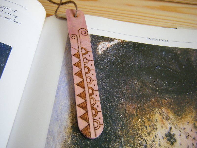 Word ink pause Bookmarks - Contradiction - Bookmarks - Wood Pink