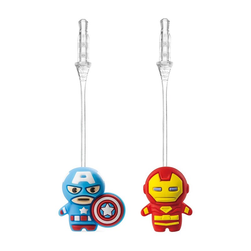 Bone / Marvel Charm Plug Bounce Plugs - Captain America / Iron Man - Headphones & Earbuds - Silicone Multicolor