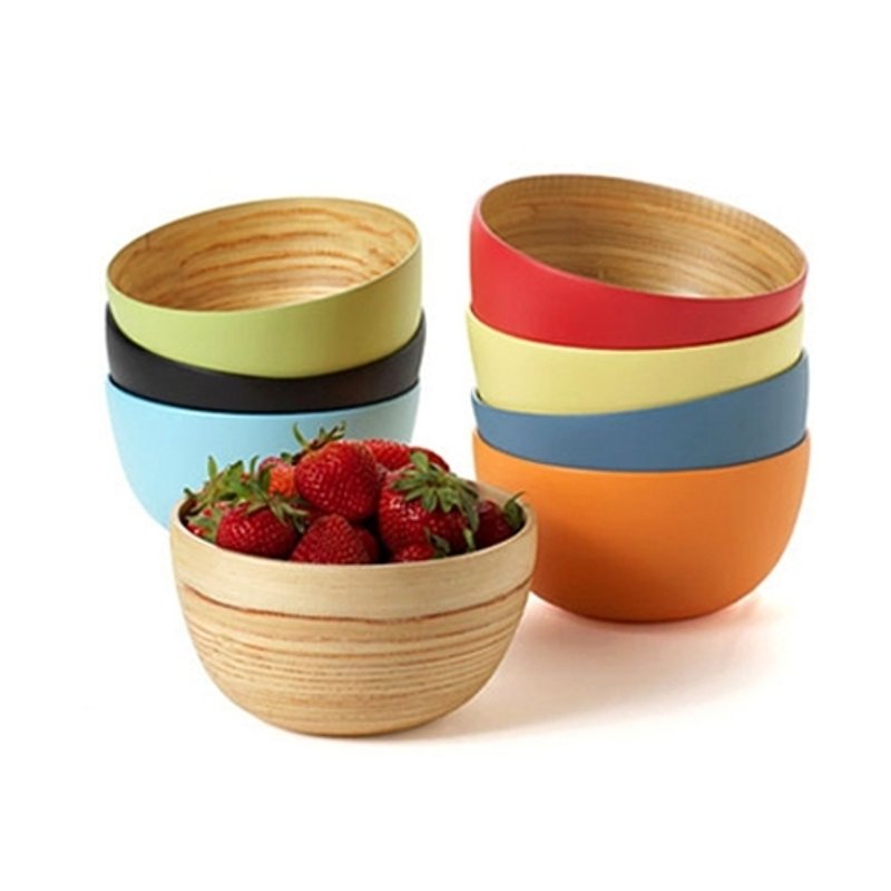 Bambu │ bamboo wind mini small round bowl - sweet two-piece set - Bowls - Bamboo Multicolor