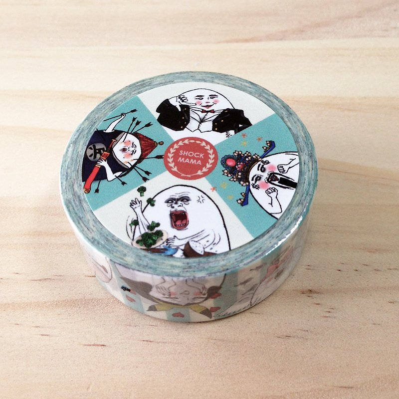 The emotions of Eggheads  masking tape - Washi Tape - Paper Multicolor