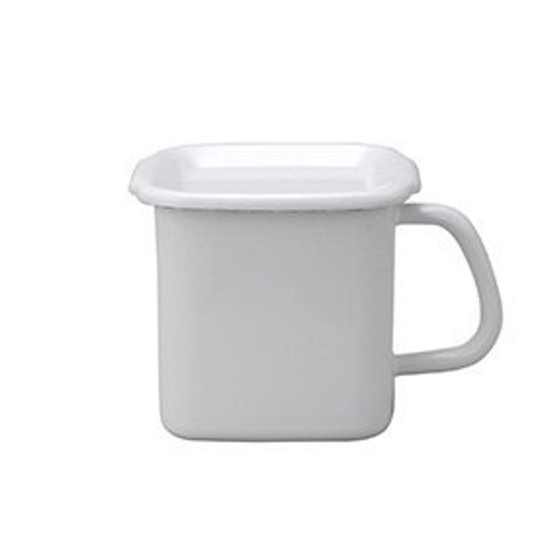日本 野田琺瑯 琺瑯角型把手儲物盒（付琺瑯蓋） - 廚具 - 其他金屬 