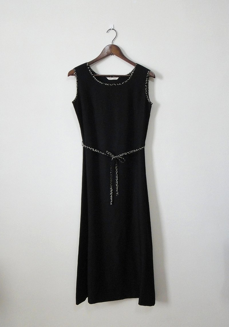 【Addition X Addition_手作．重度黑色主義．長版洋裝】 - One Piece Dresses - Other Materials Black