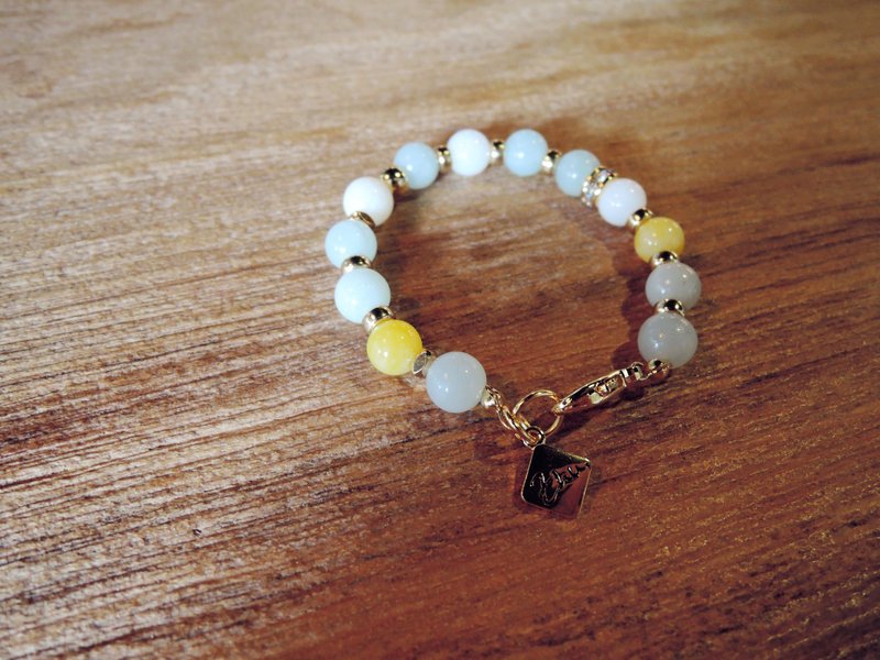 Zhu. Handmade bracelet *. Amazonite copper bracelets - สร้อยข้อมือ - วัสดุอื่นๆ หลากหลายสี