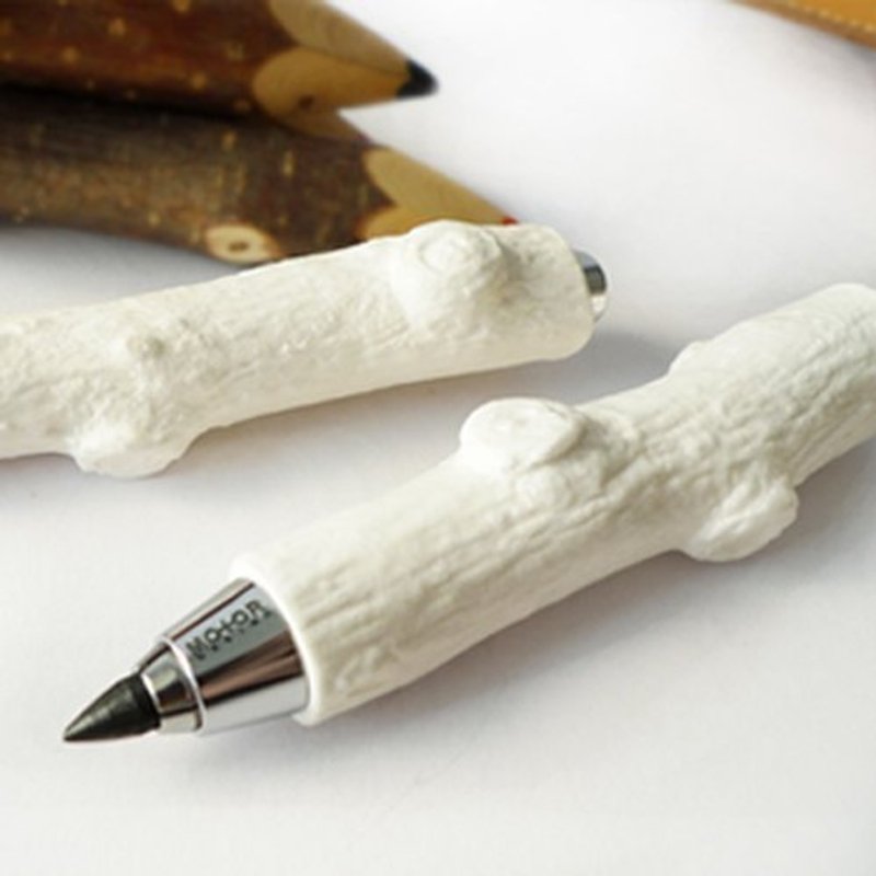 Branch ceramic graffiti pen (snowflake white) - อื่นๆ - วัสดุอื่นๆ ขาว