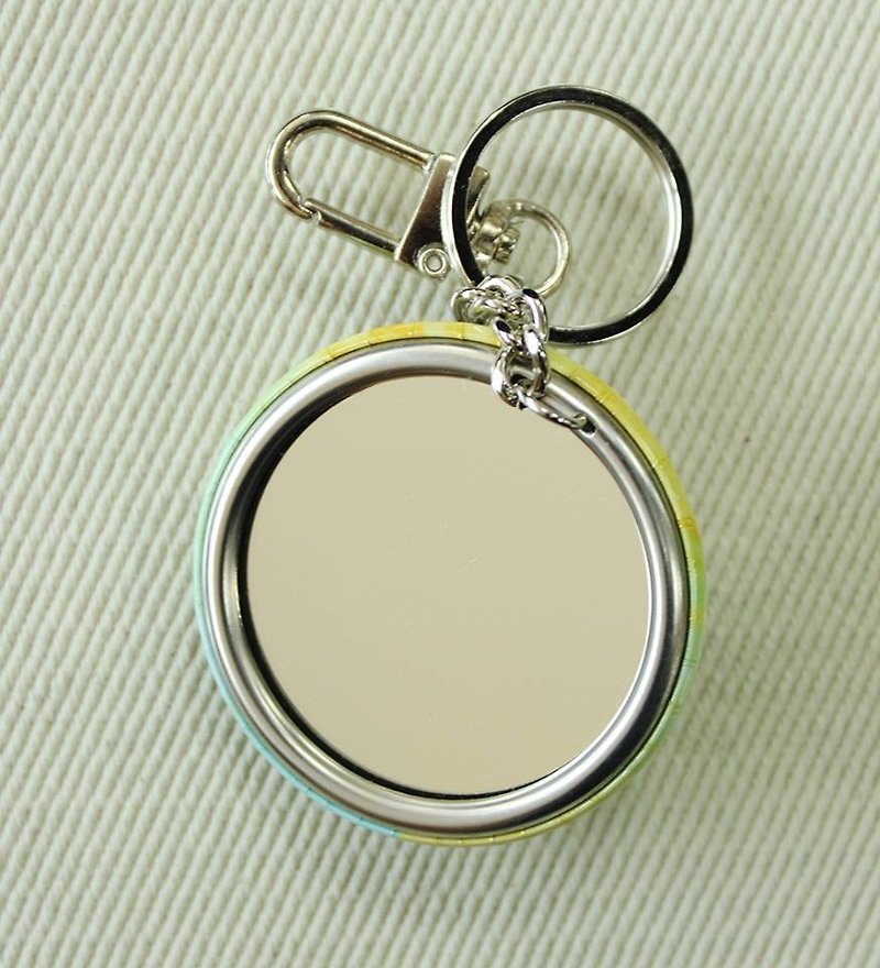 The Dream always come true -Stainless Steel mirror key ring - Charms - Other Materials Yellow