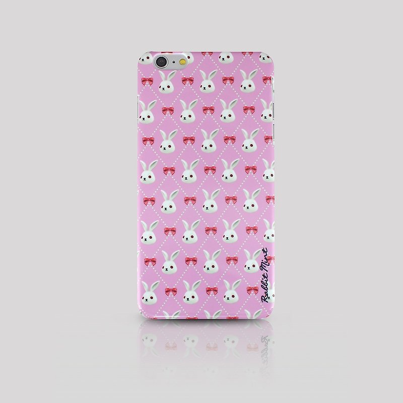 (Rabbit Mint) Mint Rabbit Phone Case - Bu Mali bow Merry Boo - iPhone 6 Plus (M0013) - เคส/ซองมือถือ - พลาสติก สึชมพู