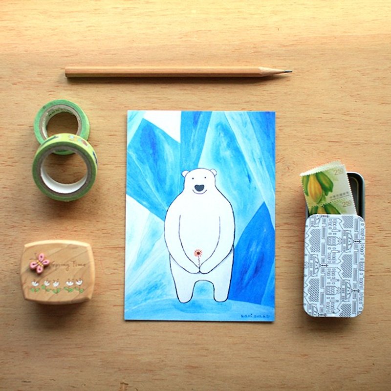Postcard ∣ polar bear - การ์ด/โปสการ์ด - กระดาษ 