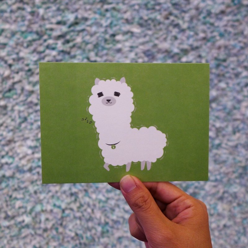 Design Postcards｜Alpaca Alpaca - การ์ด/โปสการ์ด - กระดาษ สีเขียว