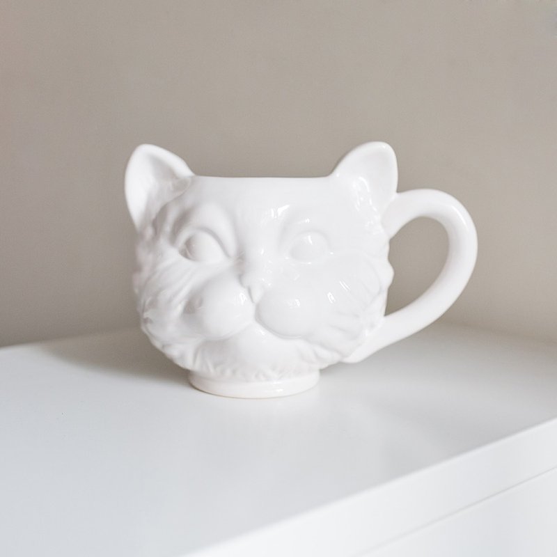 OOPSY Life - 貓咪馬克杯 - RJB - 茶壺/茶杯/茶具 - 其他材質 白色