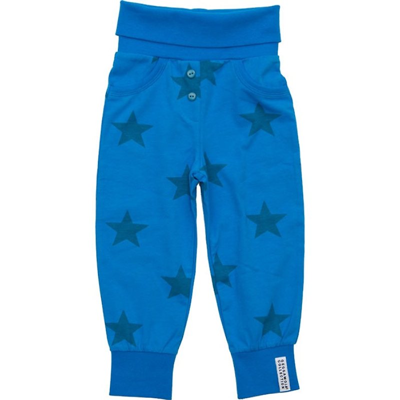 【瑞典製】有機棉潮流星星褲海藍色(適合6M-24M)嬰幼兒 - 其他 - 棉．麻 