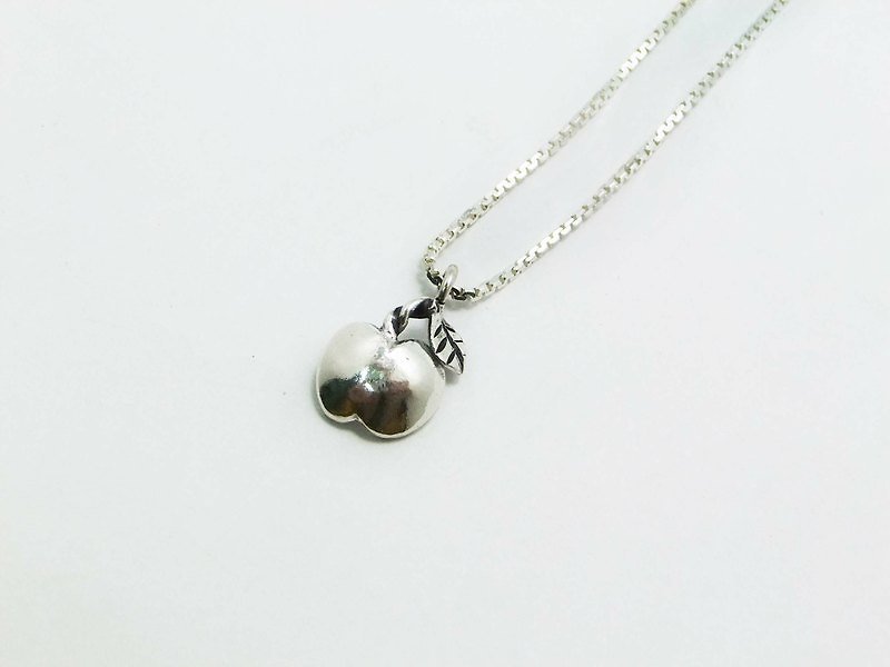 Favorite Silver Jewelry Series-An Apple - Necklaces - Other Metals Gray