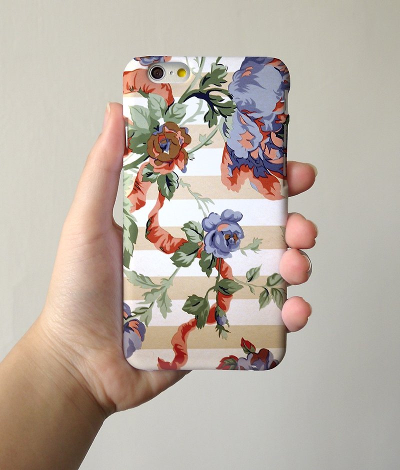 Vintage floral pattern 06 3D Full Wrap Phone Case, available for  iPhone 7, iPhone 7 Plus, iPhone 6s, iPhone 6s Plus, iPhone 5/5s, iPhone 5c, iPhone 4/4s, Samsung Galaxy S7, S7 Edge, S6 Edge Plus, S6, S6 Edge, S5 S4 S3  Samsung Galaxy Note 5, Note 4, Note  - Other - Plastic 