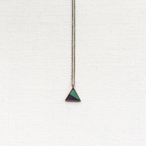 paper airplane - handmade leather necklace