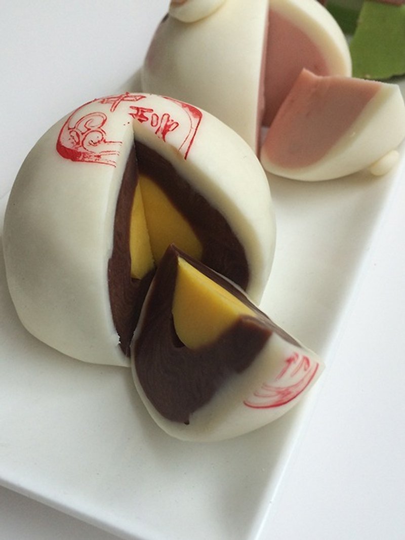 Exclusive ─ Mid Autumn Festival moon cake soap (yolk Crisp single-entry) - น้ำหอม - พืช/ดอกไม้ ขาว