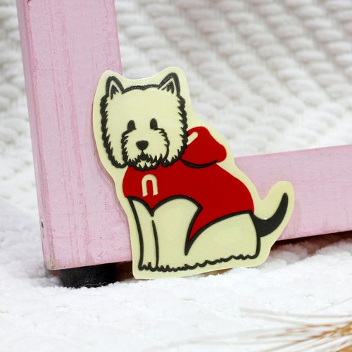 NINKYPUP [反光貼紙] 西高地白㹴 West Highland White Terrier 6.4*5.7 cm
