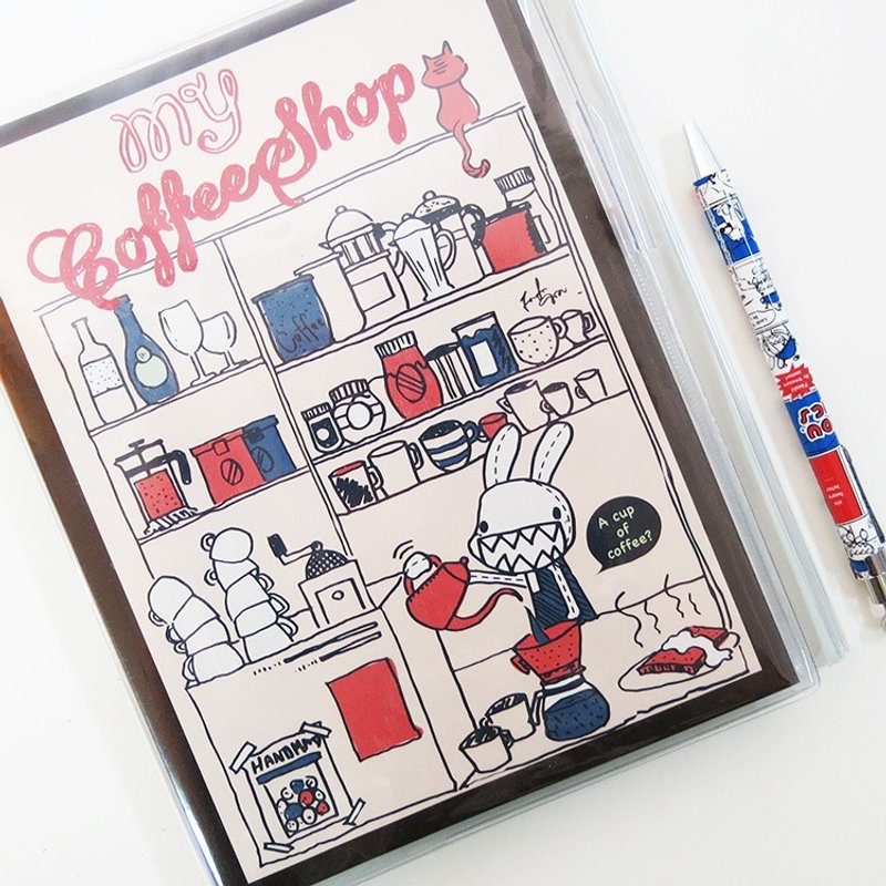 "Foufou" MY Wan hand account - My Coffee Shop - สมุดบันทึก/สมุดปฏิทิน - กระดาษ หลากหลายสี