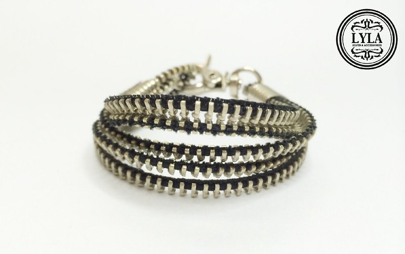 Zipper braided buckle style (Silver) - Bracelets - Other Metals 