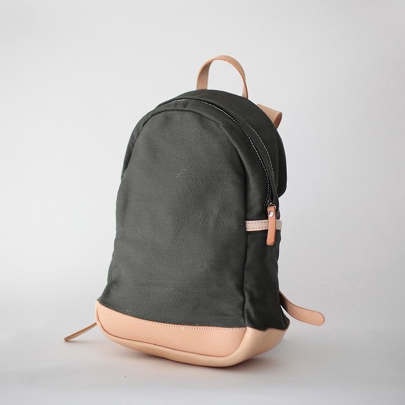 joydivision thick army green canvas backpack simple shoulder bag filson riding package Shoulin - Backpacks - Cotton & Hemp Green