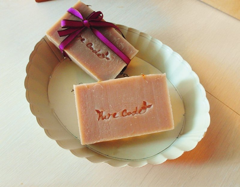 Pure Barcode - Lavender Lithosperm Handmade Soap (Handmade Soap). Suitable for combination, medium and dry - ผลิตภัณฑ์ล้างมือ - พืช/ดอกไม้ สีม่วง