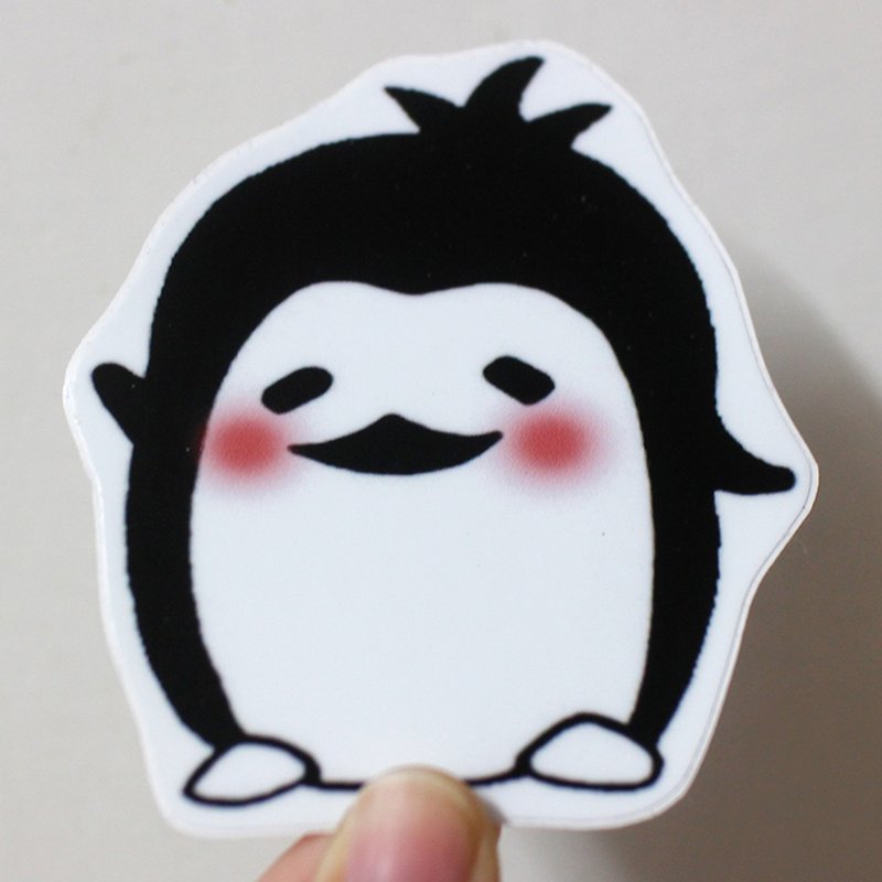 Waterproof Sticker (Large)_Black and White Zoo 04 (Penguin) - Stickers - Waterproof Material 