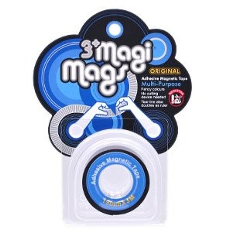 3+ MagiMags Magnetic Tape 　　　19mm x 3M Classic.Blue - อื่นๆ - วัสดุอื่นๆ สีน้ำเงิน