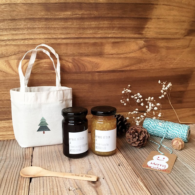 Sold out [Christmas exchange gift] Jam set x small tree 130g - Jams & Spreads - Fresh Ingredients Green