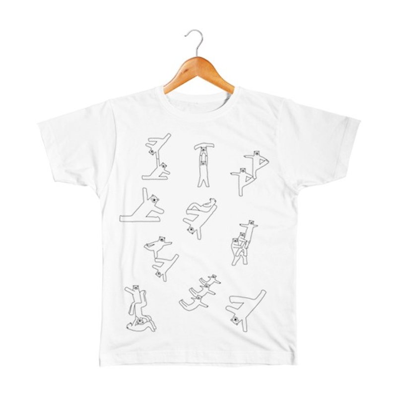 クマ体操 1　キッズ - トップス・Tシャツ - コットン・麻 ホワイト