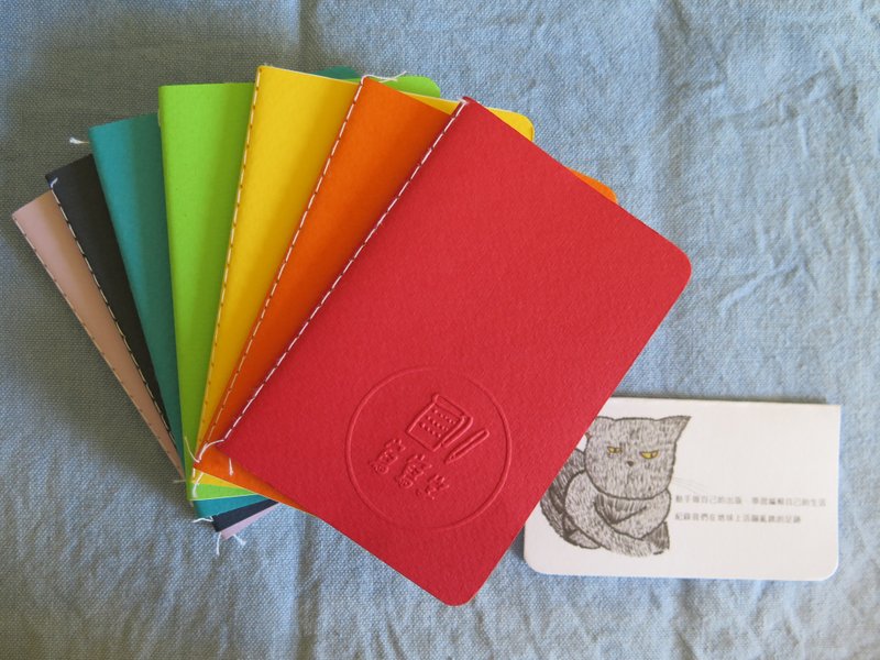 Sometimes writing notebook group _ Rainbow color mood (7 in) - Notebooks & Journals - Paper Multicolor