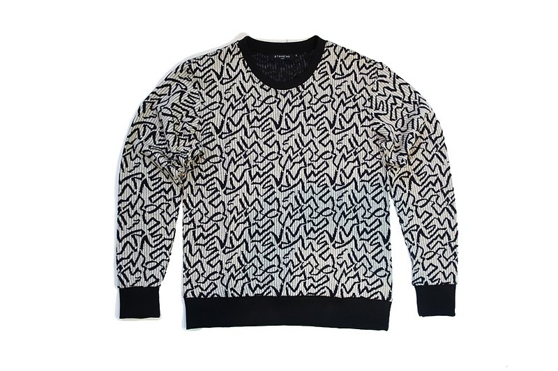 Stone'As sweatshirt / sweater totem - Men's T-Shirts & Tops - Other Materials Black