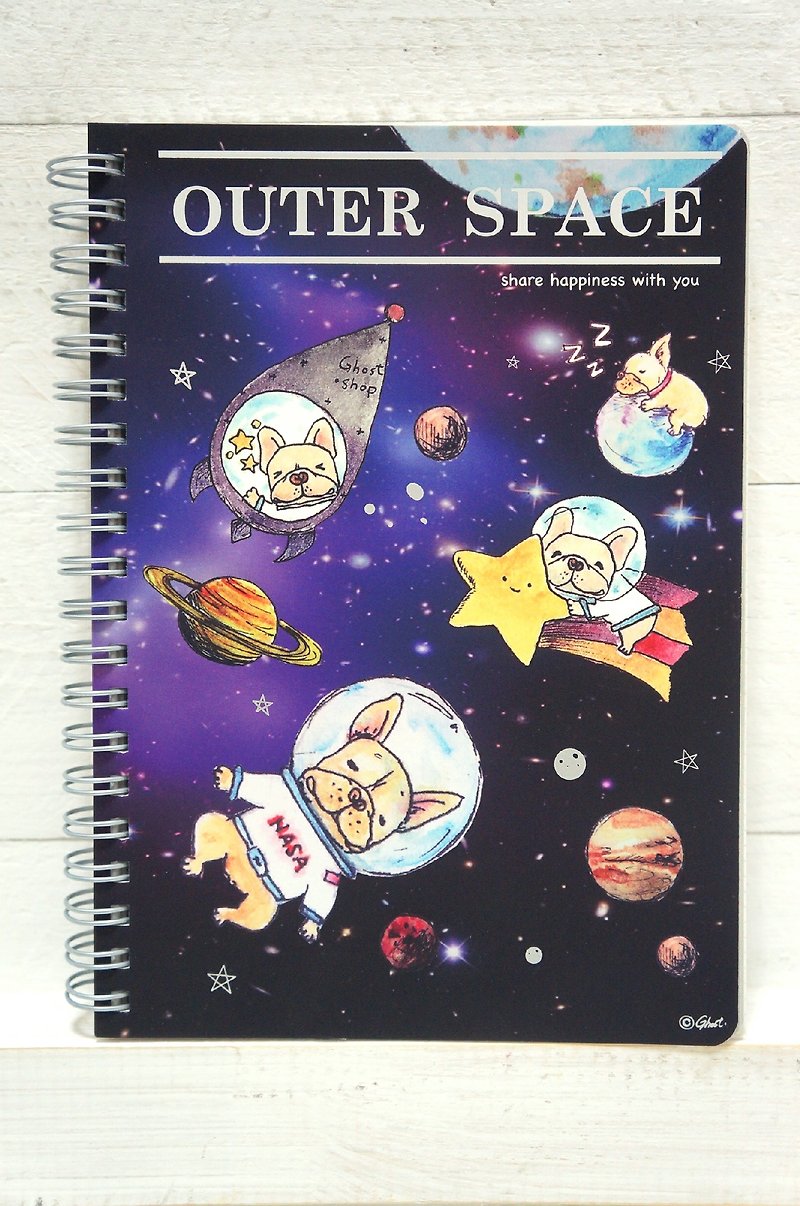 (sold out) space law bucket - double coil notebook - สมุดบันทึก/สมุดปฏิทิน - กระดาษ สีน้ำเงิน